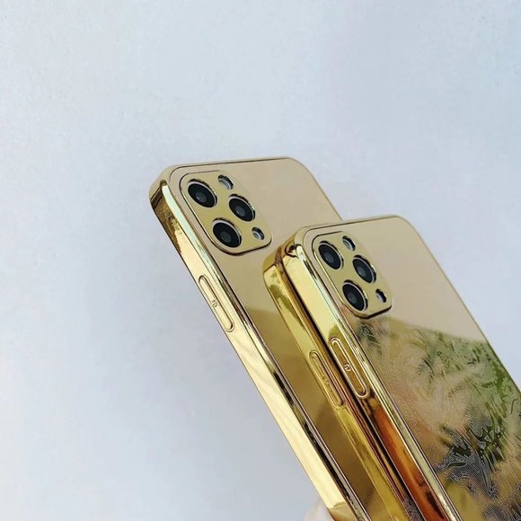 iPhone 13 Series | Gold Plated Laser-Carved Metal Luxury TPU Cases 🔥 - Picture 2 of 2